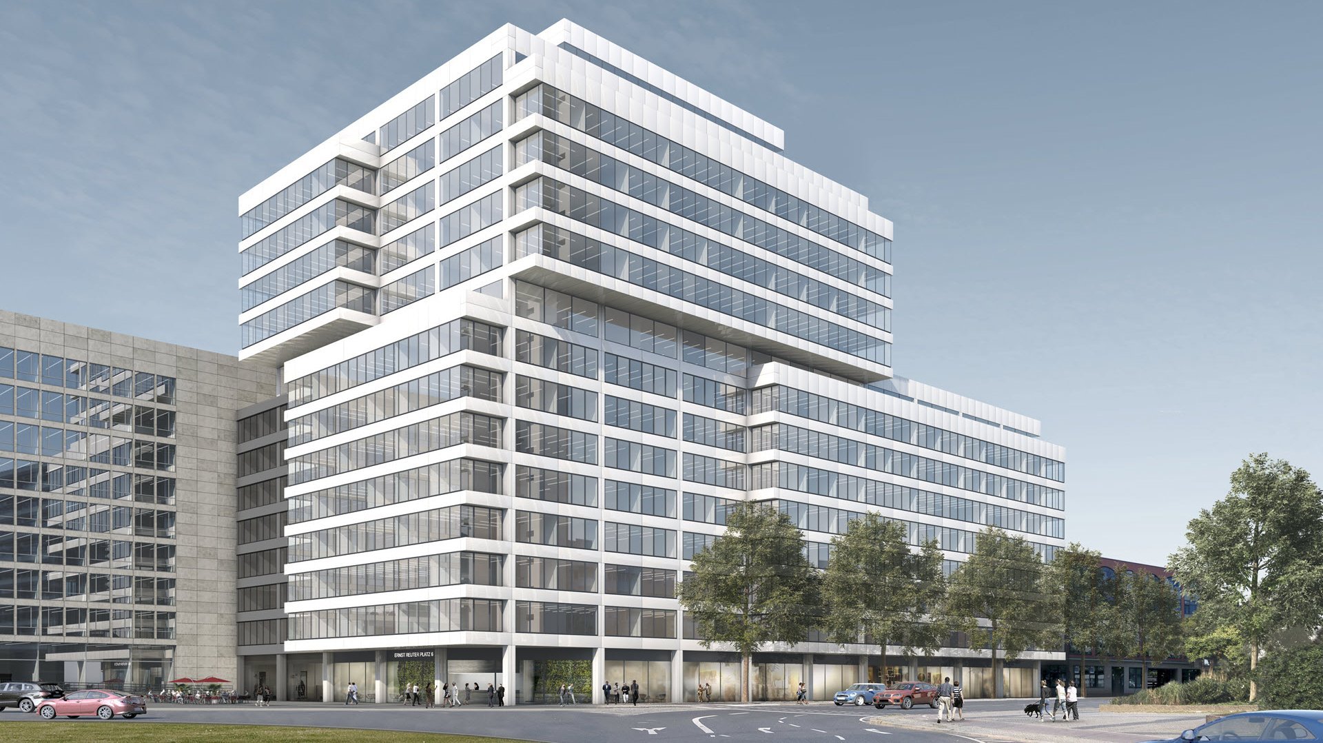 Bürogebäude Ernst-Reuter-Platz 6 in Berlin, Deutschland 