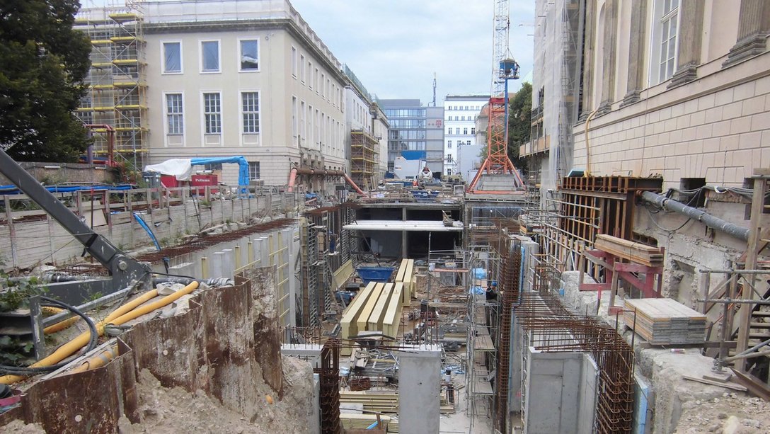 Underground connecting structure at the State Opera Unter den Linden in Berlin, Germany