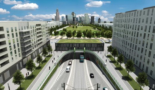 Verlängerung U-Bahnlinie U5, Frankfurt am Main, Deutschland