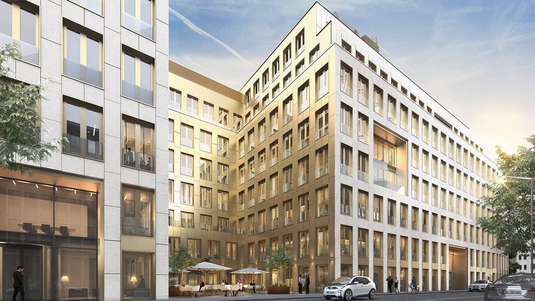 Visualization of Junghof Plaza in Frankfurt/Main, Germany
