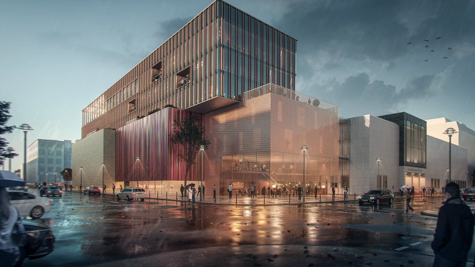 Visualisation of BCL project Komische Oper in Berlin, Germany