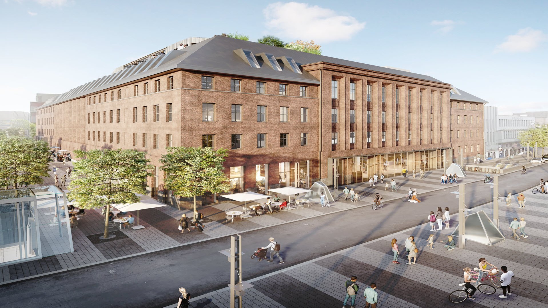 Fassadenansicht BCL Projekt Haus des Wissens in Bochum, Deutschland